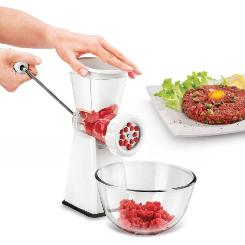 Metaltex Meat grinder with suction base, 4 inserts, sausage stuffer, cookie press attachment, food processor