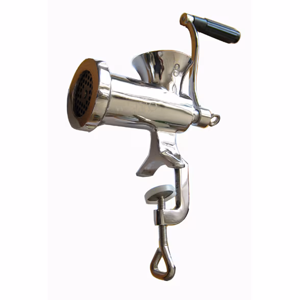 Meat grinder No. 8, manual, stainless steel AISI 304