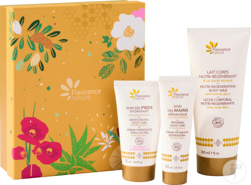 Fleurance Nature Beauté Royale Gift Set Body Milk 200ml + Hand Care 50ml + Foot Care 75ml