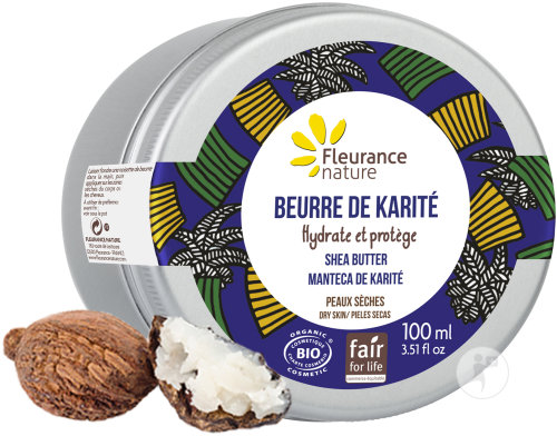 Fleurance Nature Organic Shea Butter For Dry Skin Jar 100ml