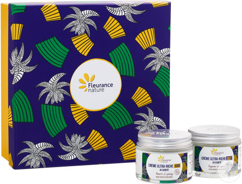 Fleurance Nature Gift Set Karité Face Day Cream Jar 50ml + Night Cream Jar 50ml