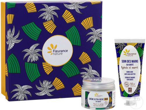 Fleurance Nature Gift Set Karité Face and Hand Care Jar 50ml + Tube 50ml