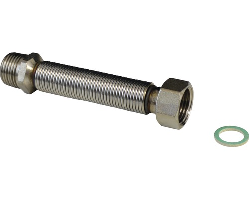 Hornbach Flexible stainless steel corrugated pipe 1/2" male x 1/2" female