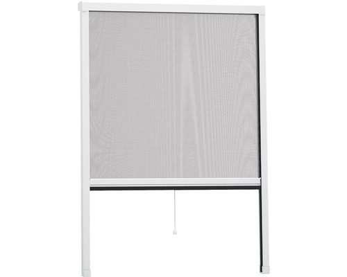 Fly screen aluminum window roller blind home protect easyHOLD white 80x130 cm