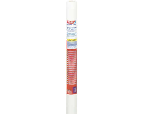 Fly screen fiberglass replacement roller for doors tesa Insect Stop without drilling white 120x250 cm