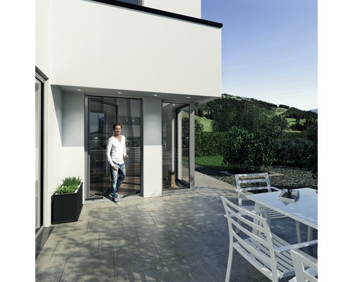 Windhager Fly screen door curtain Easy PLUS no drilling anthracite 120x250 cm