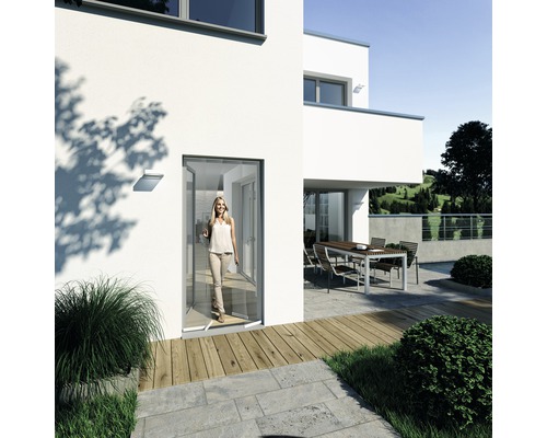 Windhager Fly screen door curtain PLUS without drilling white 100x220 cm