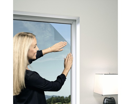 Windhager Elastic PLUS fly screen for windows without drilling, anthracite, 130x150 cm