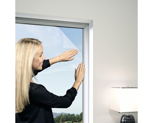 Windhager Elastic PLUS fly screen for windows without drilling, white, 130x150 cm