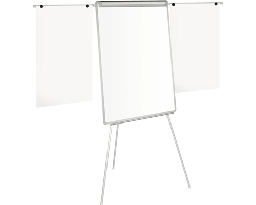 Bi-Office Magnetic tripod flipchart, grey, 122x88 cm