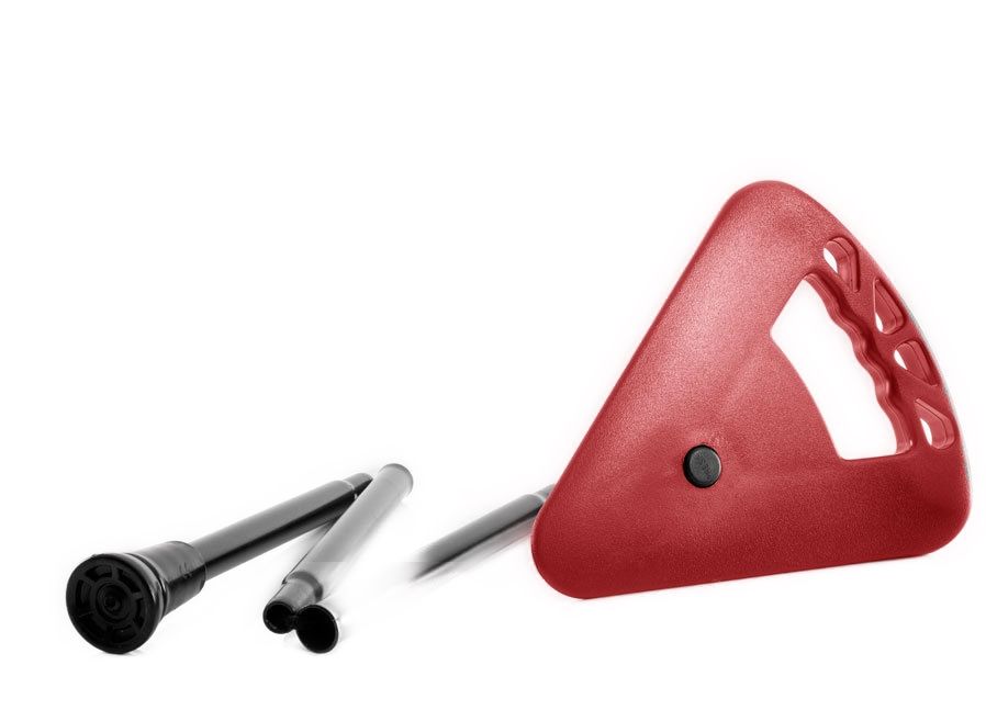 Flipstick seat stick foldable and height adjustable red 1 St