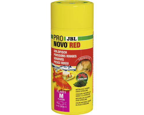 Flake food JBL PRONOVO RED FLAKES size. M 250 ml goldfish food