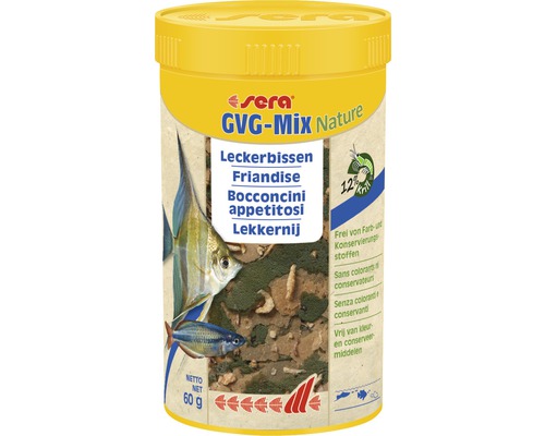 Flake food sera GVG-Mix Nature treats 250 ml
