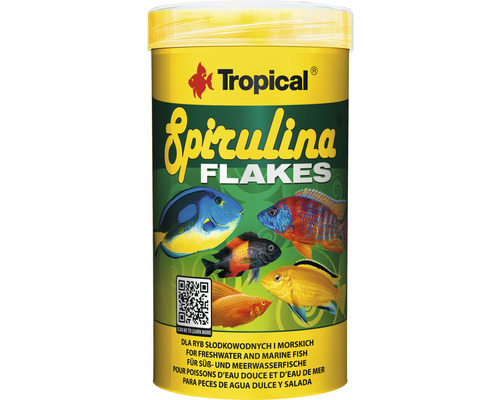Flakes Tropical Spirulina 36% Flakes 250ml vegetable flake food with spirulina algae