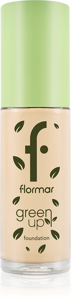 flormar Green Up Foundation mattifying make-up Farbton 010 Pure Beige 30 ml
