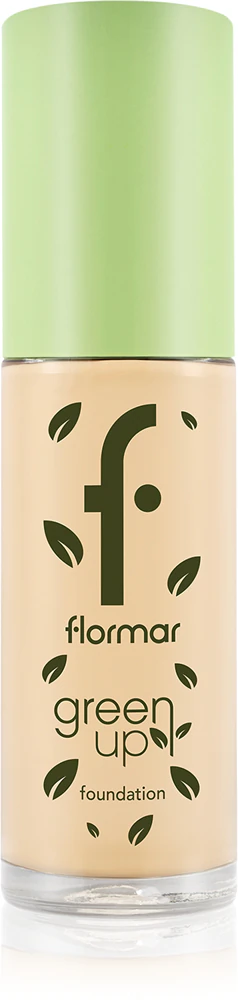flormar Green Up Foundation mattifying make-up Farbton 030 Light Beige 30 ml