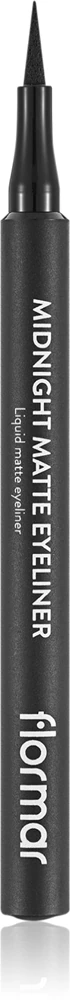 flormar Midnight Matte Eyeliner Eyeliner in felt-tip pen with matte effect Farbton 01 Black 1,2 ml
