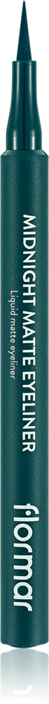 flormar Midnight Matte Eyeliner Eyeliner in felt-tip pen with matte effect Farbton 04 Green 1 ml