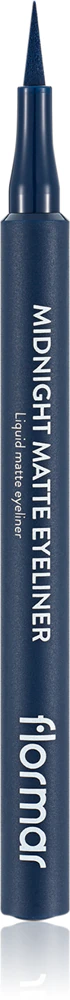 flormar Midnight Matte Eyeliner Eyeliner in felt-tip pen with matte effect Farbton 03 Dark Blue 1 ml