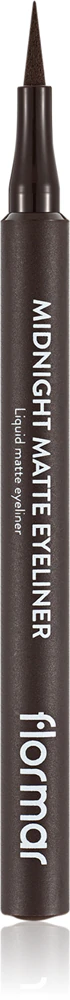 flormar Midnight Matte Eyeliner Eyeliner in felt-tip pen with matte effect Farbton 02 Brown 1 ml