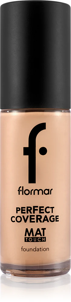 flormar Perfect Coverage Mat Touch Foundation mattifying make-up for mixed to oily skin Farbton 308 Fair Ivory 30 ml