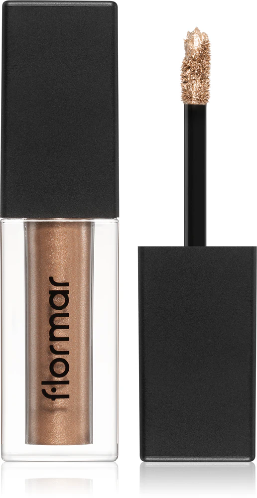 flormar Shimmer & Shine Liquid Shadow Liquid eye shadow with glitter Farbton 01 Cashmere Gold 4,5 ml