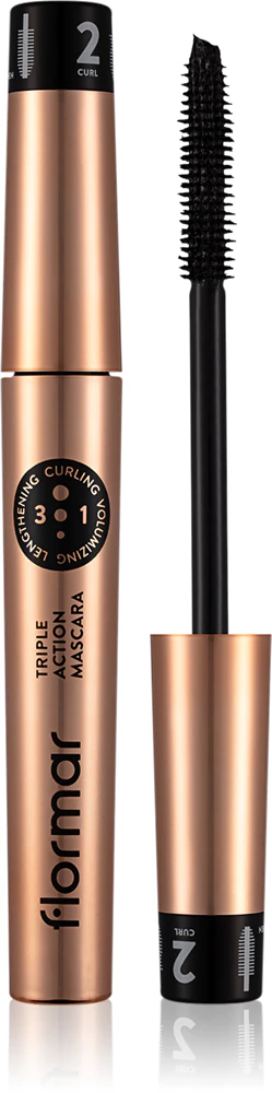flormar Triple Action Mascara nourishing mascara 3in1 8 ml