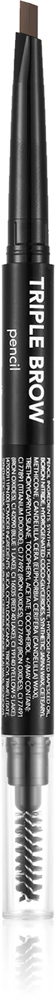 flormar Triple Brow Pencil eyebrow pencil 3in1 Farbton 003 Coffee 0.75 g