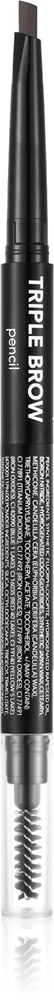 flormar Triple Brow Pencil eyebrow pencil 3in1 Farbton 001 Brunette 0.75 g