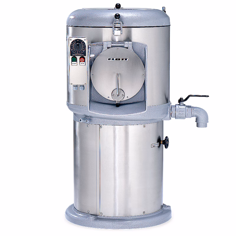 Flott 25K potato peeling machine 400V round hole peeling system potato