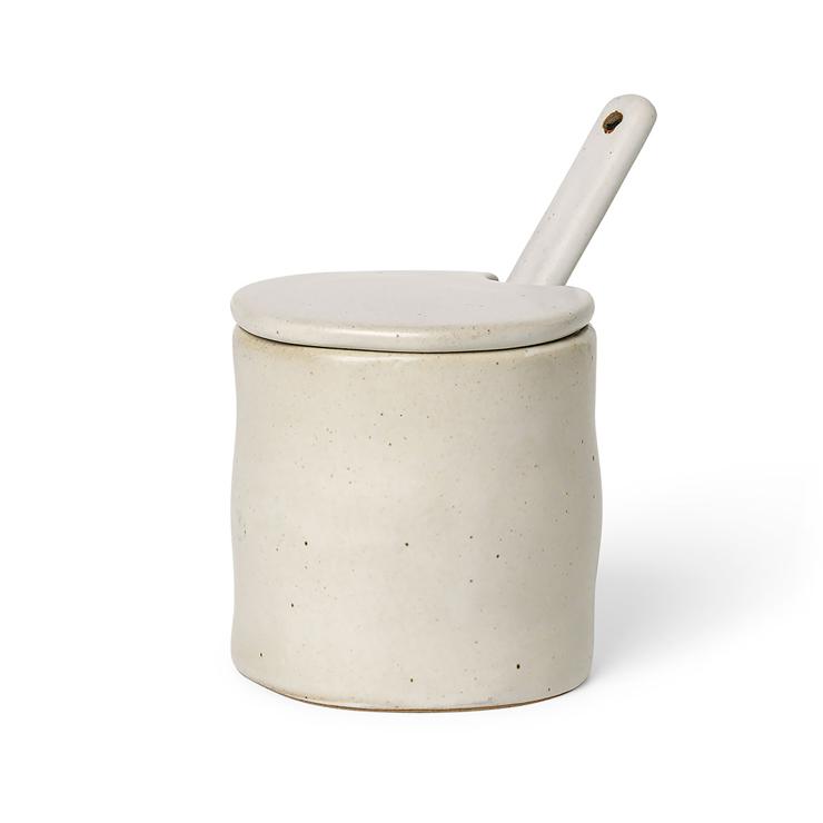 Ferm Living Flow jam container with spoon