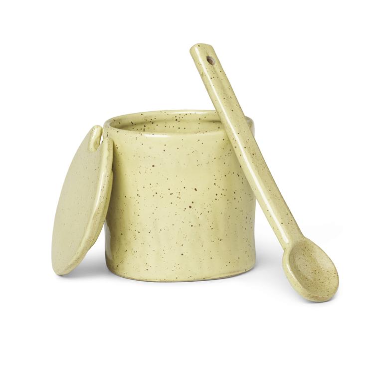 Ferm Living Flow Jam Container With Spoon