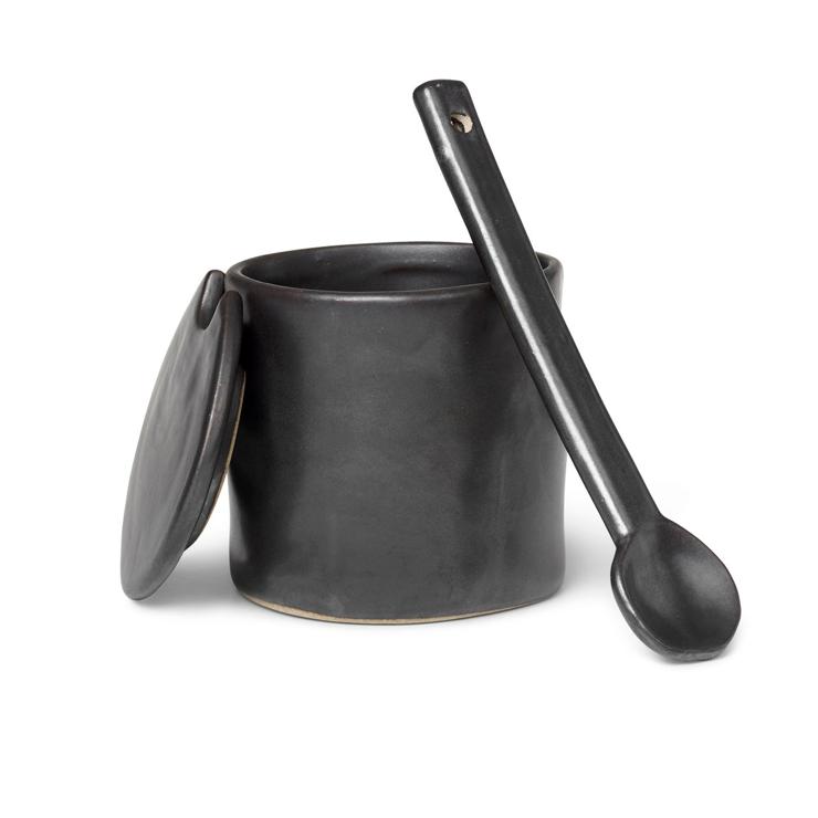 Ferm Living Flow Jam Container With Spoon