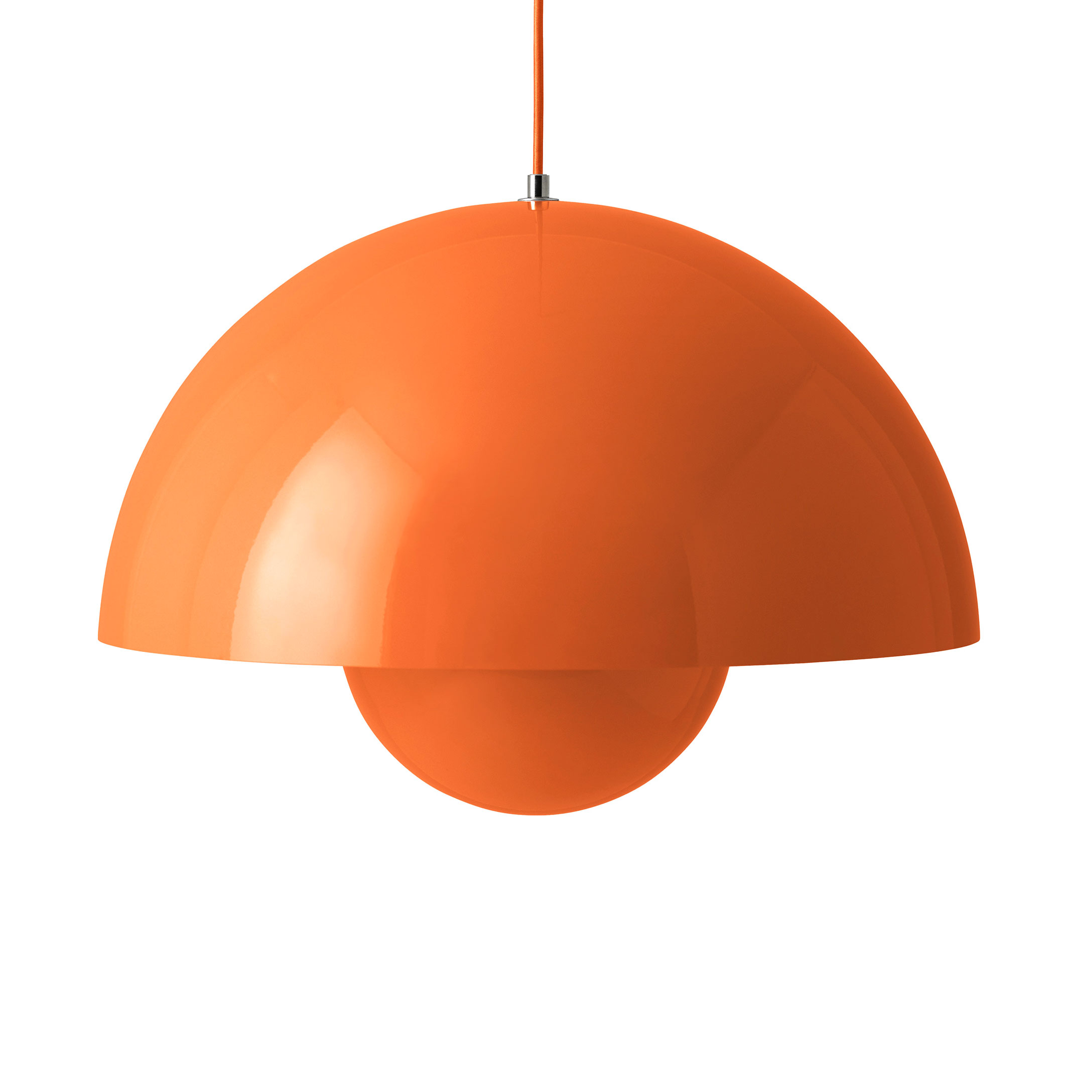 tradition Flowerpot VP2 Big Pendant Lamp, Zesty Orange