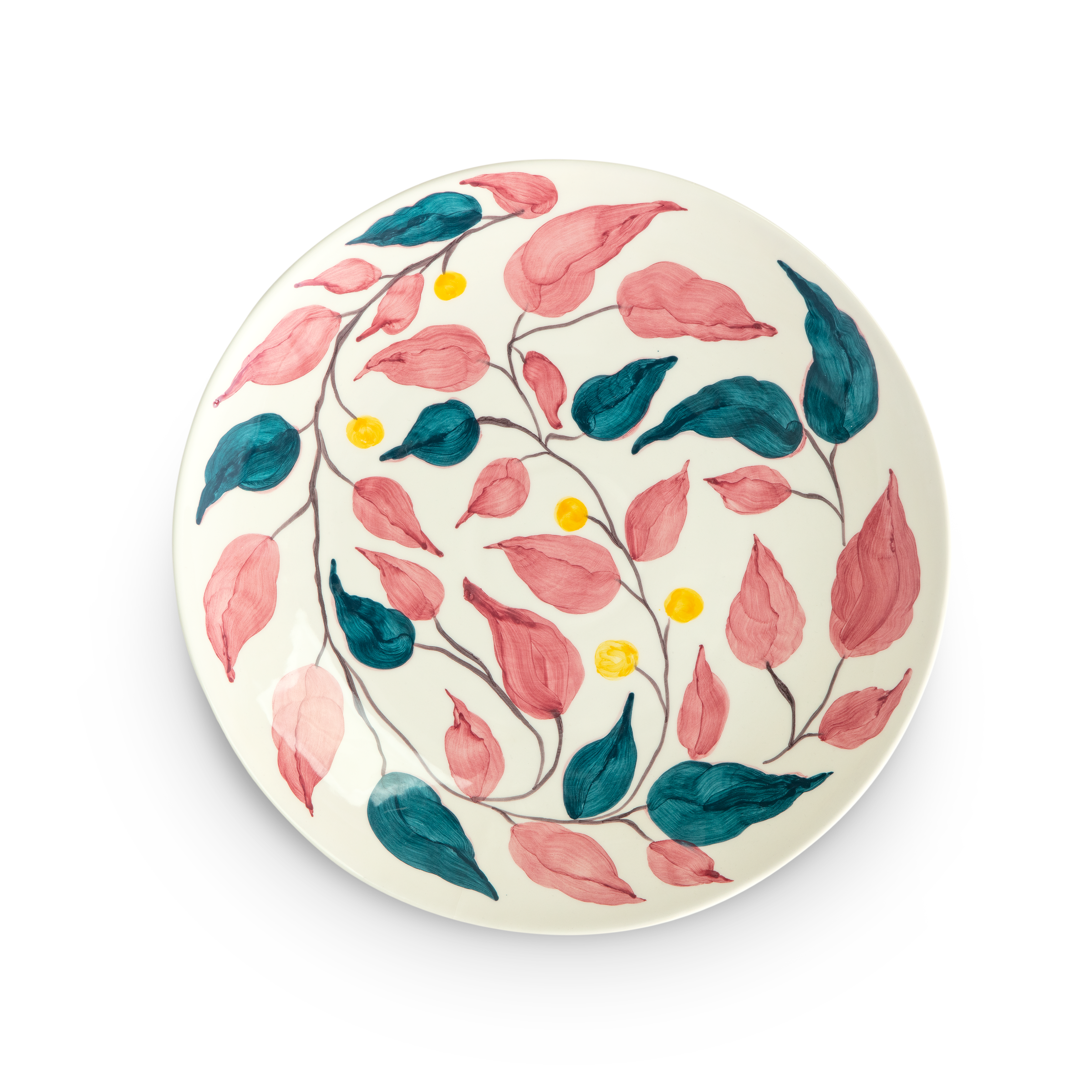 mateus Flowers Leaves serving plate Ø34 cm