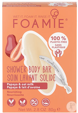 Foamie 2In1 Papaya And Oat To Be Smooth Body Bar Solid Soap 80g