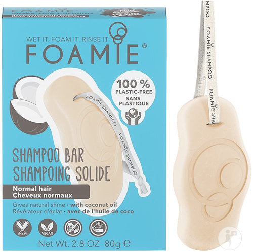 Foamie Shake Your Coconuts Solid Vegan Shampoo With Coconut Oil Normal Hair 80g