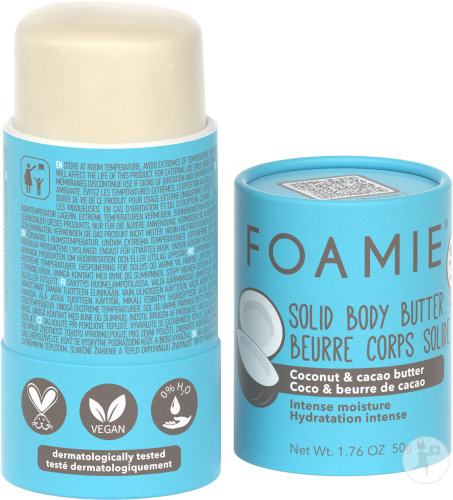 Foamie Shake Your Coconuts Solid Body Butter Intense Hydration Coconut Cocoa Butter 50g