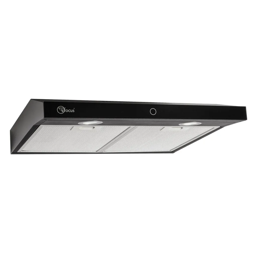 Focus Modo 60 BL black extractor hood 60cm under-cabinet hood LED lighting TOUCH CONTROL