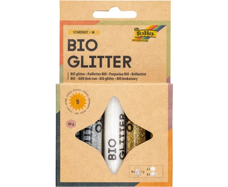 folia organic glitter mix, 5 tubes