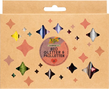 folia Bio-Glitter and Sequin Set “Rainbow”