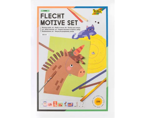 folia braiding motif craft set “Farm”, 233 pieces 330g