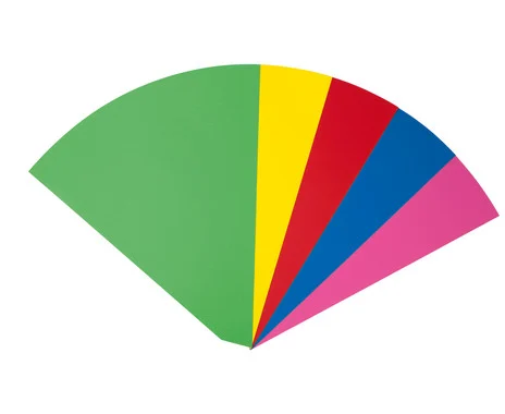 folia photo card school cones, set of 10, 5 colors