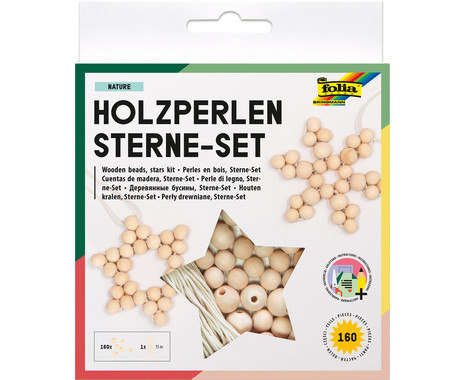 folia wooden bead star set