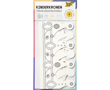 folia children's crown craft kit with 6 crowns