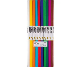 folia crepe paper, assorted colors, 10 rolls