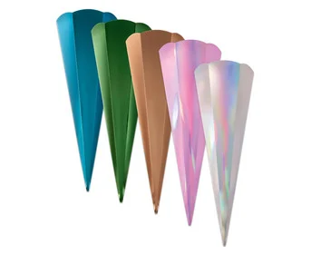folia school cone blanks, metallic, set of 5, 5 colors