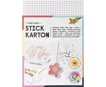 folia embroidery cardstock, unprinted