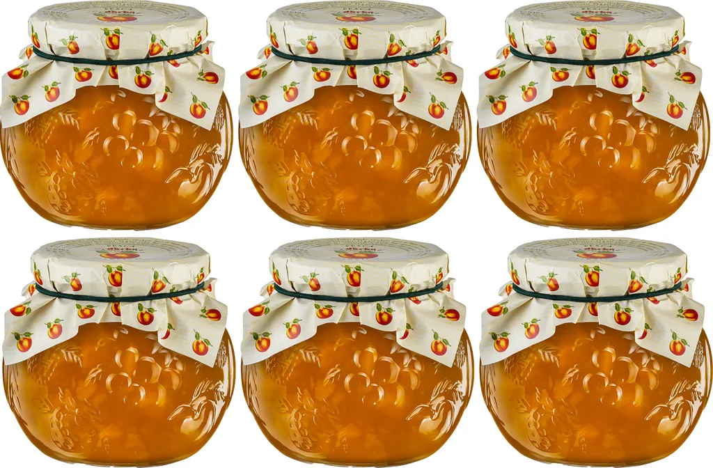 Food-United Apricot Jam Extra Natural 6x 640g in a decorative jar from DARBO