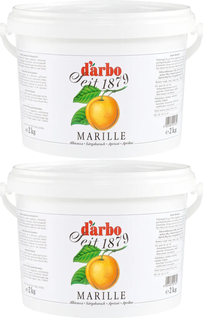 Food-United FRUIT SPREAD APRICOT 2x 2 kg buckets from Darbo